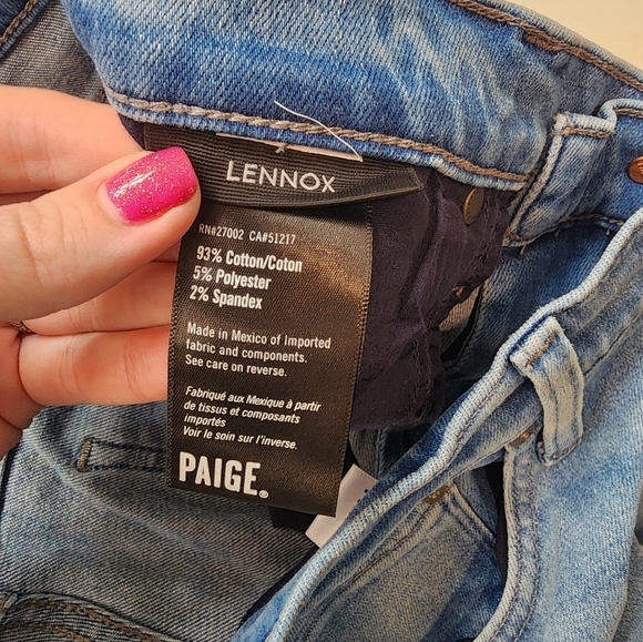 PAIGE Women's Blue Jeans Size 34 Light Wash - Picture 3 of 6